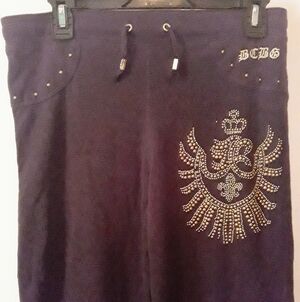 BCBG MAXAZARIA Brown Embellished Pants